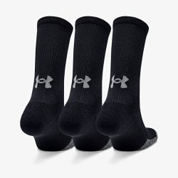 UA heatgear crew - black 3 pack
